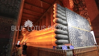 Reclining Buddha at Wat Pho (Wat Phra Chetuphon Vimolmangklararm Rajwaramahaviharn) in Bangkok