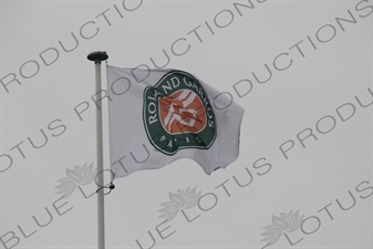 French Open Flag on Philippe Chatrier Court at the French Open/Roland Garros in Paris