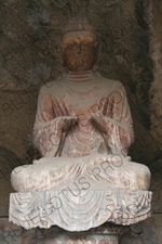 Buddha Statue at the Longmen Grottoes (Longmen Shiku) near Luoyang