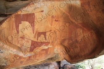 Prehistoric Cave Paintings in Laas Geel/Laas Gaal on the Outskirts of Hargeisa in Somaliland