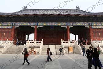 Gate of Hall of Prayer for Good Harvests (Qi Nian Men) in the Temple of Heaven (Tiantan) in Beijing