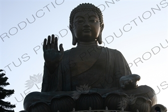 Big Buddha (Tiantan Da Fo) Statue on Lantau in Hong Kong