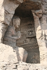 Buddhist Carvings at the Yungang Grottoes (Yungang Shiku) near Datong in Shanxi Province