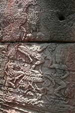 Apsara Sculptural Relief in Angkor Thom