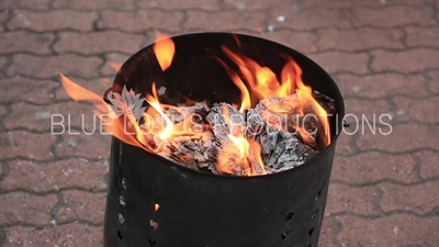 Burning Joss Paper/Ghost Money/Spirit Money in Macau