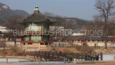 Hyangwon Pavilion (Hyangwonjeong) at Gyeongbok Palace (Gyeongbokgung) in Seoul