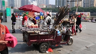 Sugar Cane Juice Vendor in Guangzhou