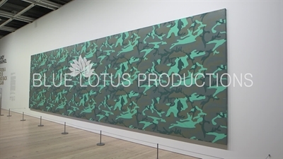 Andy Warhol's 'Camouflage' on Display in the 'Andy Warhol - From A to B and Back Again' Exhibition at the Whitney in New York City