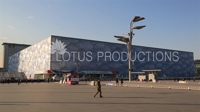 Beijing National Aquatics Centre/Water Cube (Guojia Youyong Zhongxin/Shuili Fang) in the Olympic Park in Beijing