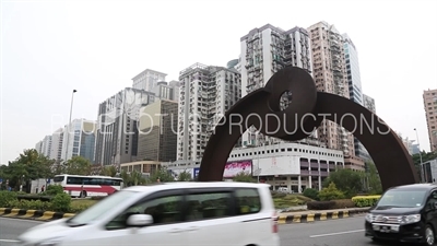 Oriental Arch Sculpture Above Avenue do Dr. Rodrigo Rodrigues in Macau