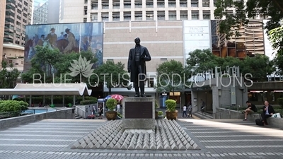 Statue of Sir Thomas Jackson in Statue Square on Hong Kong Island