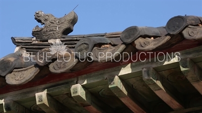 Roof of Hamin Pavilion (Haminjeong) at Changgyeong Palace (Changgyeonggung) in Seoul