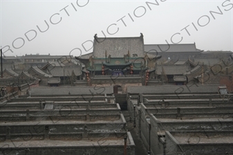 Buildings next to Old City Wall in Pingyao