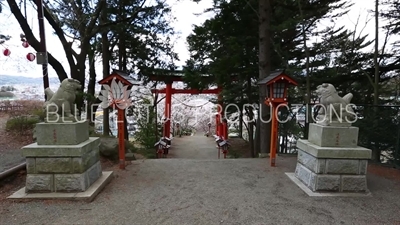 Arakura Sengen Shrine Torii near Fujiyoshida