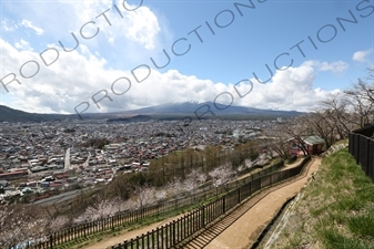 Fujiyoshida and Mount Fuji