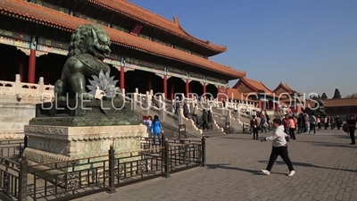 Gate of Supreme Harmony (Taihe Men) in the Forbidden City in Beijing