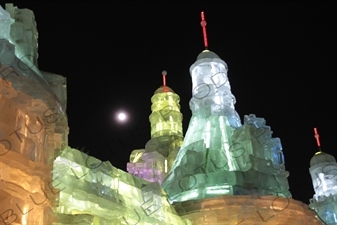 Ice Sculptures at the Harbin Ice and Snow Festival in Harbin