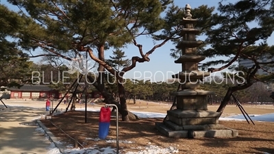 Stone Pagoda in Grounds of Changgyeong Palace (Changgyeonggung) in Seoul