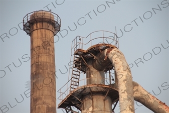 Old Chimney Stacks in the 798 Art Zone/Factory 798 (798 Yishuqu/Dashanzi) in Beijing