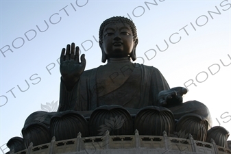 Big Buddha (Tiantan Da Fo) Statue on Lantau in Hong Kong