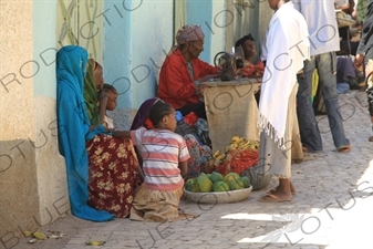 Street Vendors in the Old City of Harar