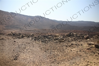 Hills and Volcanic Rock around Lake Assal in Djibouti