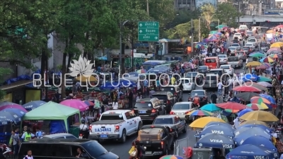 Stalls at Ratchaprasong Protest Camp in Bangkok