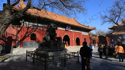 Gate of Peace and Harmony (Yonghe Men) in the Lama Temple in Beijing