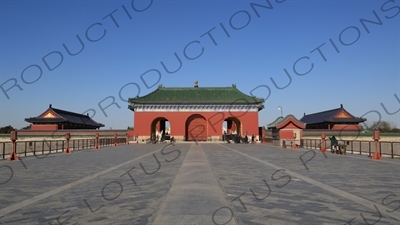 South Gate of the Hall of Prayer for Good Harvests (Qi Nian Dian) Complex in the Temple of Heaven (Tiantan) in Beijing