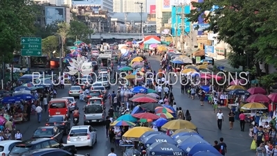 Stalls at Ratchaprasong Protest Camp in Bangkok