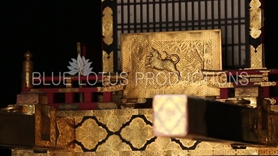 Mikoshi Portable Shrine in Portable Shrine House (Shinyosha) at Toshogu Shrine in Nikko