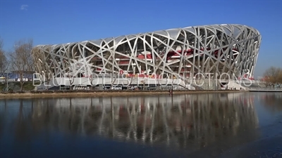 Bird's Nest/National Stadium (Niaochao/Guojia Tiyuchang) in the Olympic Park in Beijing