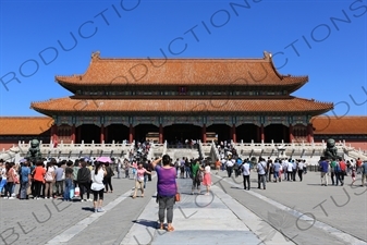 Gate of Supreme Harmony (Taihe Men) in the Forbidden City in Beijing