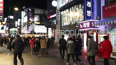 Seoul Street at Night