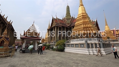 Prasat Phra Thep Bidon at the Emerald Temple/Chapel (Wat Phra Kaew) at the Grand Palace (Phra Borom Maha Ratcha Wang) in Bangkok