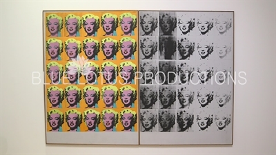 'Marilyn Diptych' on Display in the 'Andy Warhol - From A to B and Back Again' Exhibition at the Whitney in New York City