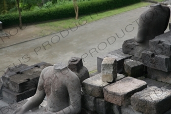 Headless Buddhist Statue at Borobudur