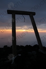 Torii at the Summit of Mount Fuji