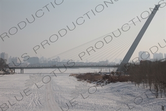 Songhuajiang Highway Bridge over the Songhua River in Harbin