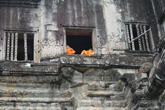 Monks at Angkor Wat