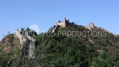 West Terrace (Xifang Tai), West Tower (Xicheng Lou) and the Storage Tower (Kufanglou) on the Great Wall of China near Beijing