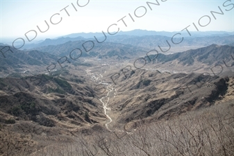 Hills around the Mutianyu Section of the Great Wall of China (Wanli Changcheng) near Beijing