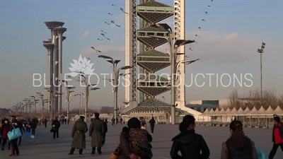 Linglong Pagoda/Tower (Linglong Ta) in the Olympic Park in Beijing