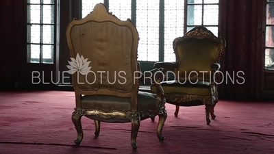 Chairs in Huijeong Hall (Huijeongdang) at Changdeok Palace (Changdeokgung) in Seoul