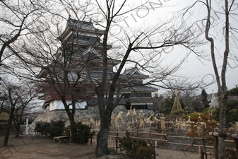 Keep (Tenshu/Tenshukaku) of Matsumoto Castle in Matsumoto