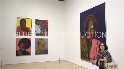 Artwork on Display in the 'Andy Warhol - From A to B and Back Again' Exhibition at the Whitney in New York City