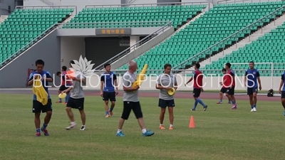 Sven Goran Eriksson at Guangzhou R&F (Rich and Force) Training Ground