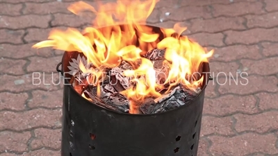 Burning Joss Paper/Ghost Money/Spirit Money in Macau