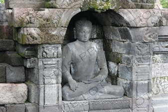 Buddhist Statue at Borobudur