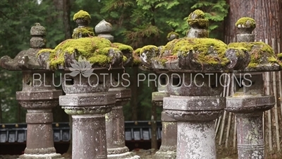 Toshogu Shrine Stone Lanterns in Nikko